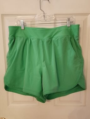 Lands' End Women's Sun Shade UPF 50 5" Board Shorts with Panty  EUC Size 16 W